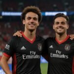 Flamengo players celebrate a goal during their 2-0 win against ES Tunis at the FIFA Club World Cup 2025 in Philadelphia.