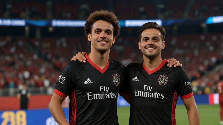 Flamengo players celebrate a goal during their 2-0 win against ES Tunis at the FIFA Club World Cup 2025 in Philadelphia.