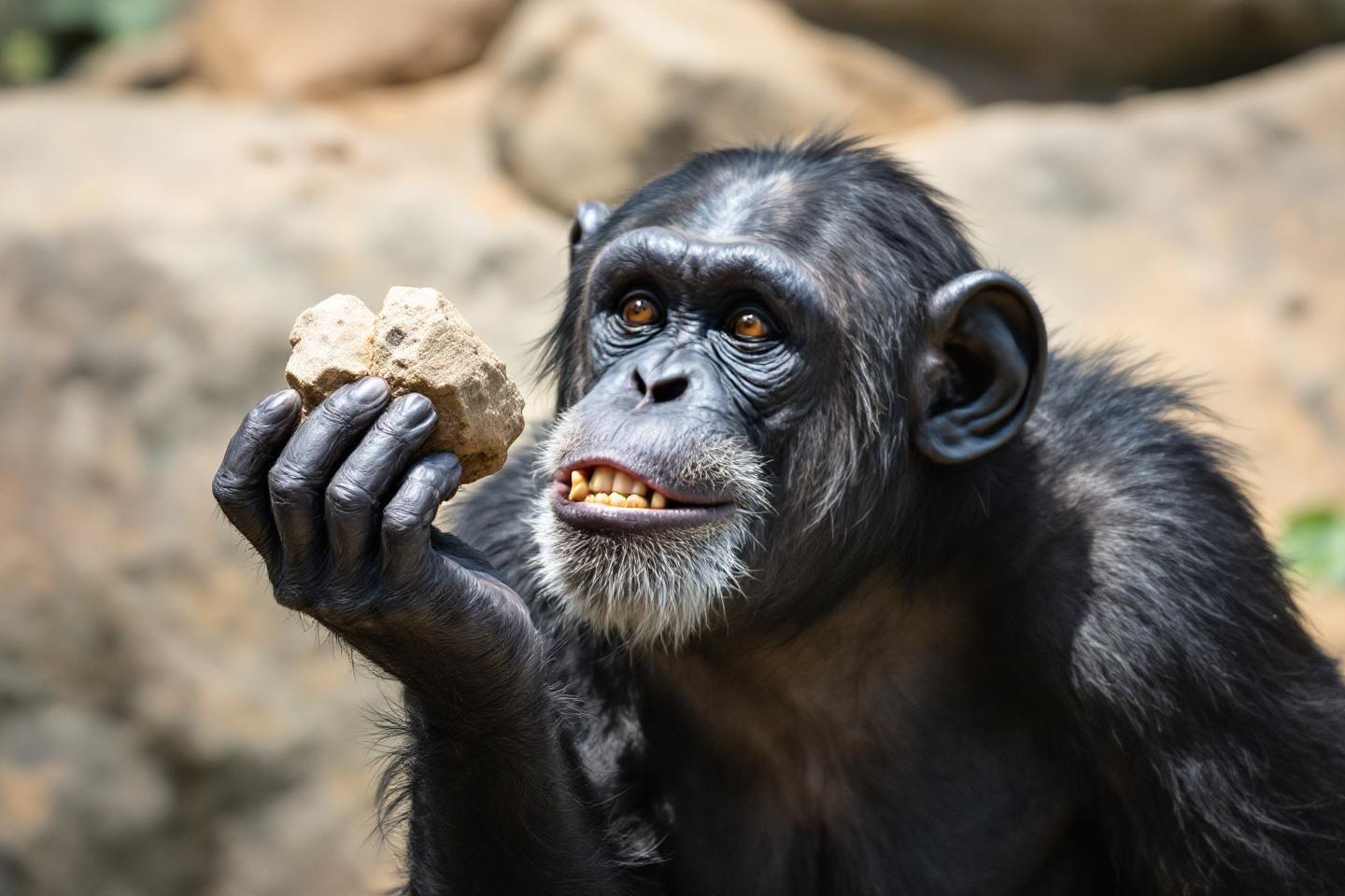 A New-To-Science Discovery Was Made In 1997 When A Zoo Chimp Started Throwing Rocks At Visitors