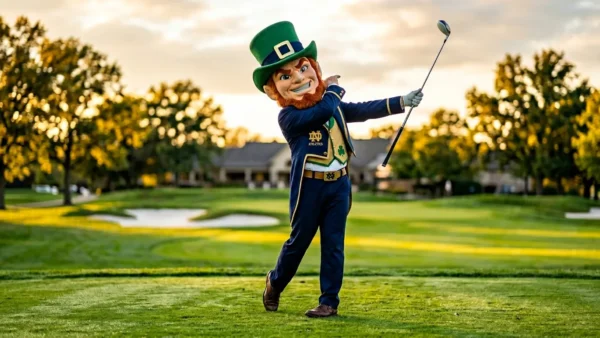 Notre Dame’s new golf mascot will shock you (and it’s a leprechaun)