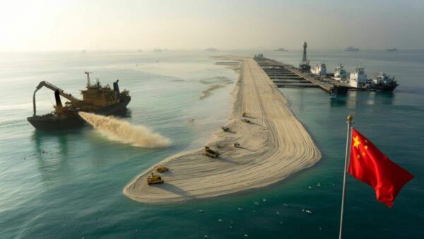 China has successfully created entirely artificial islands by dredging sand from the seabed continuously for over a decade